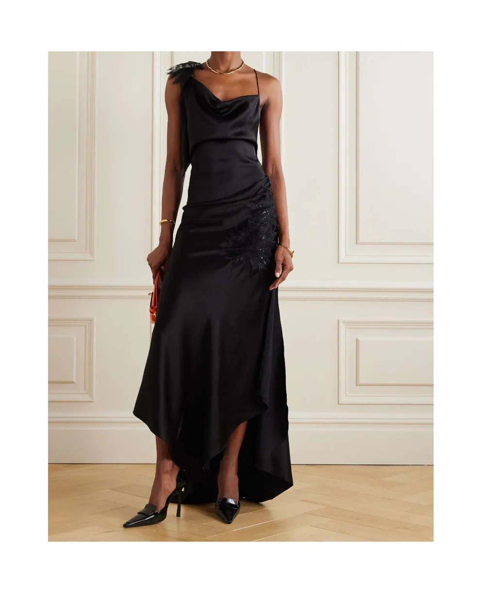 Asymmetric Lace Dress