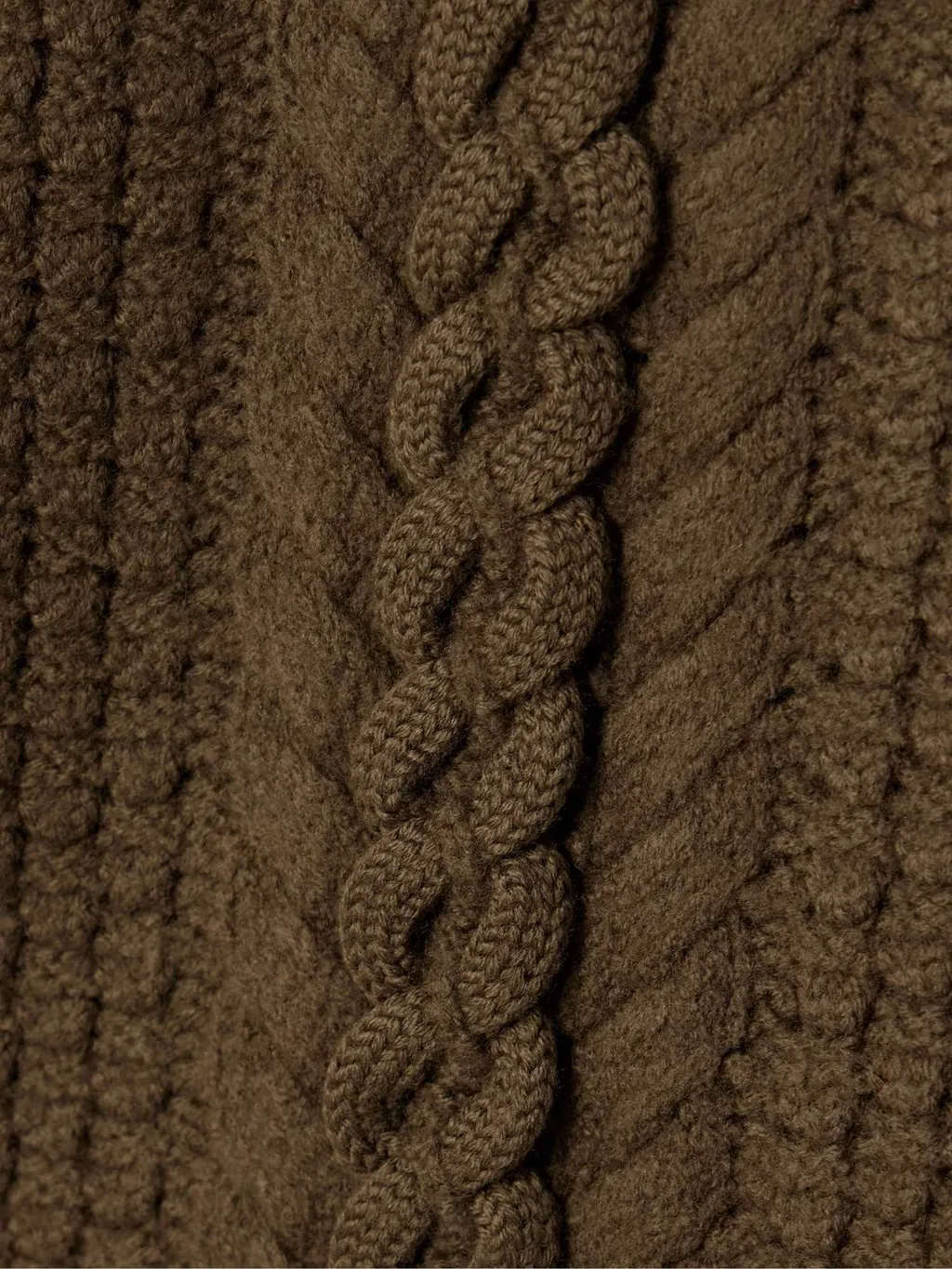 Obrero Cropped Cable-Knit Merino Wool Sweater