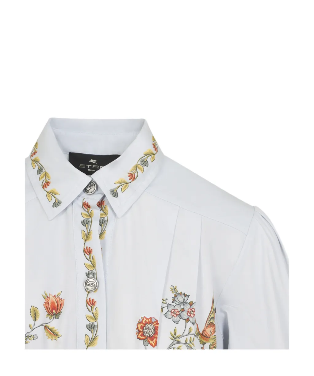 Floral-Print Shirt Dress