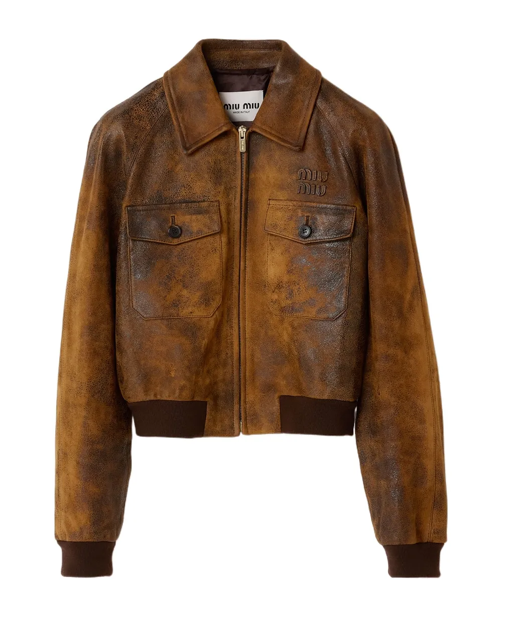 Waxed Suede Leather Jacket