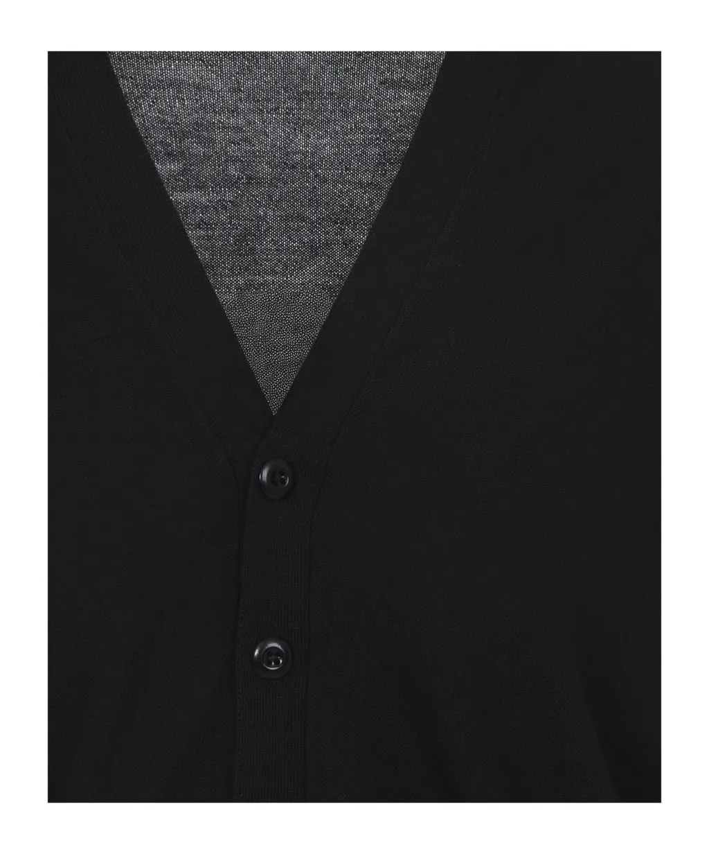 Long-Sleeved Knitted Cardigan