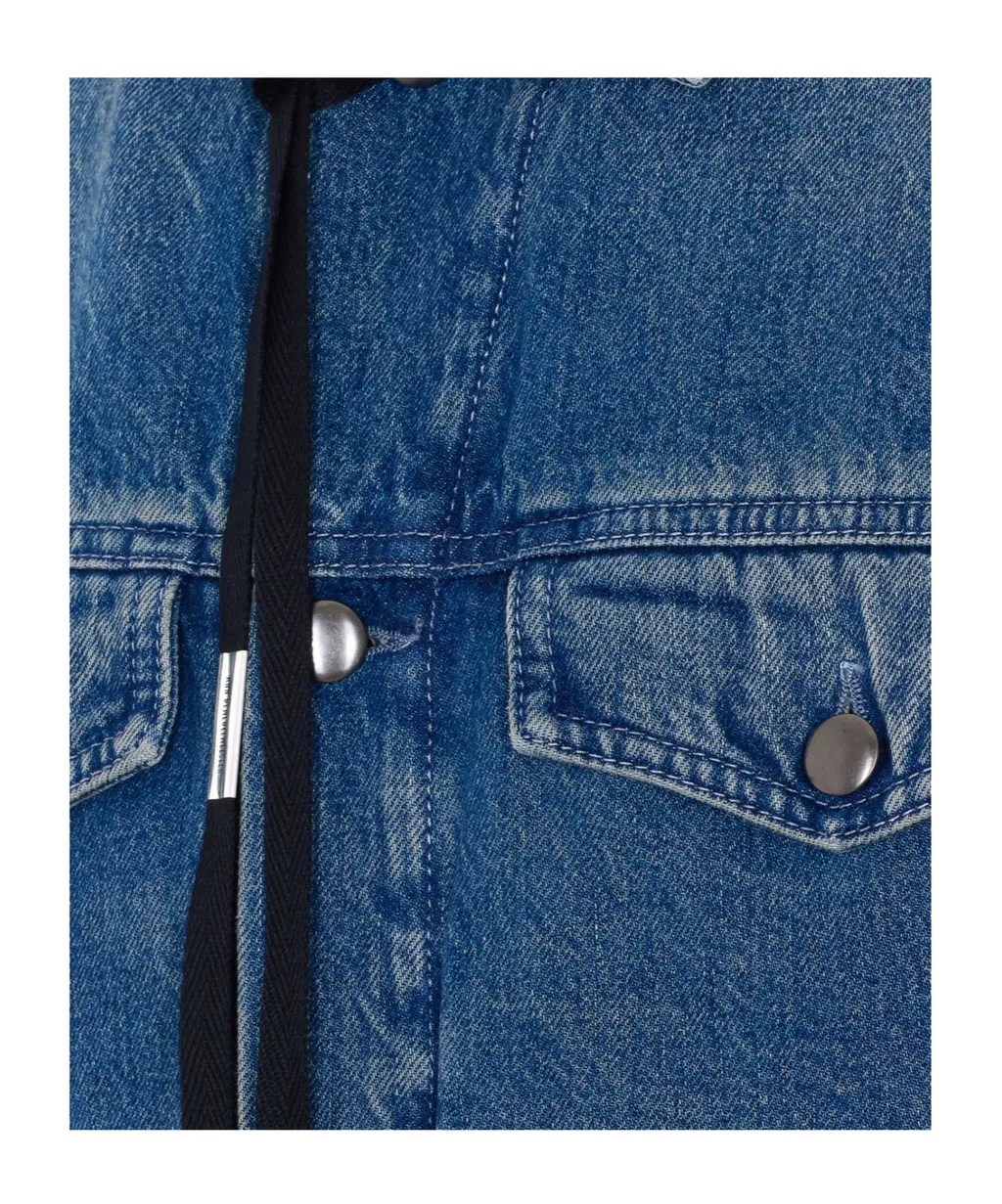 Single-Breasted Denim Vest
