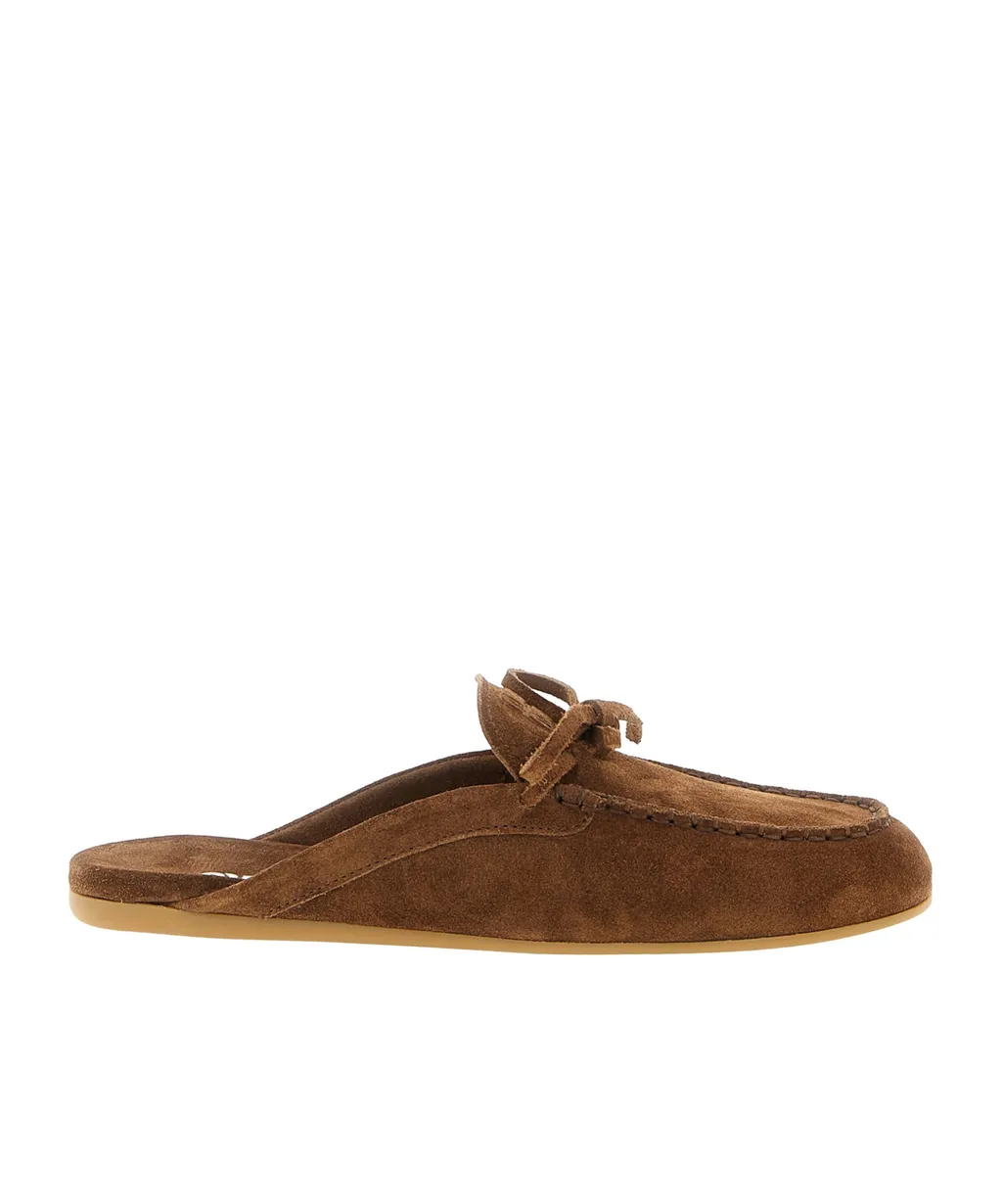 Miu Miu Logo-Detailed Slip-On Mules