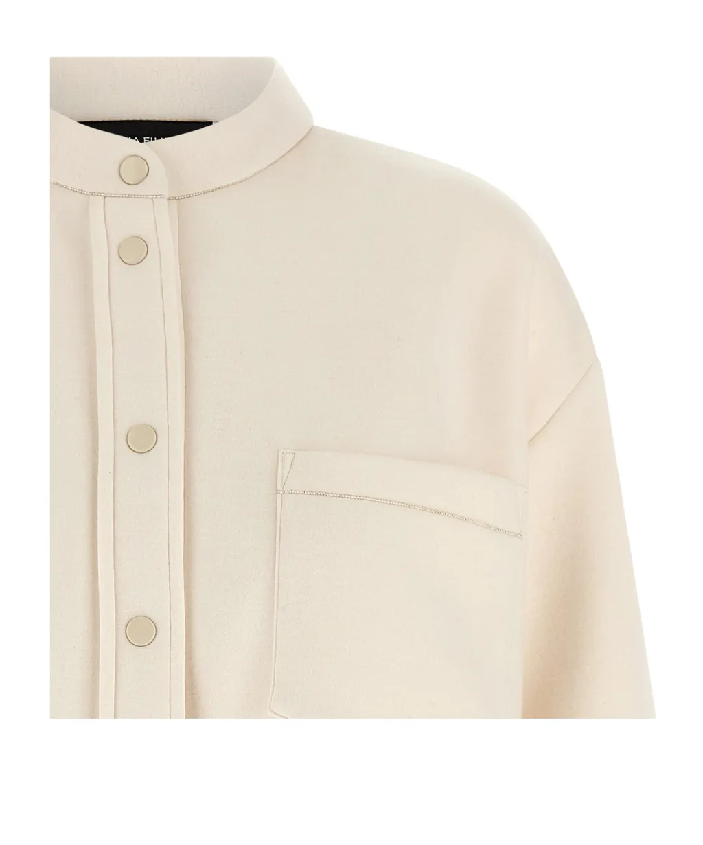 Fabiana Filippi Scuba Curved Hem Shirt