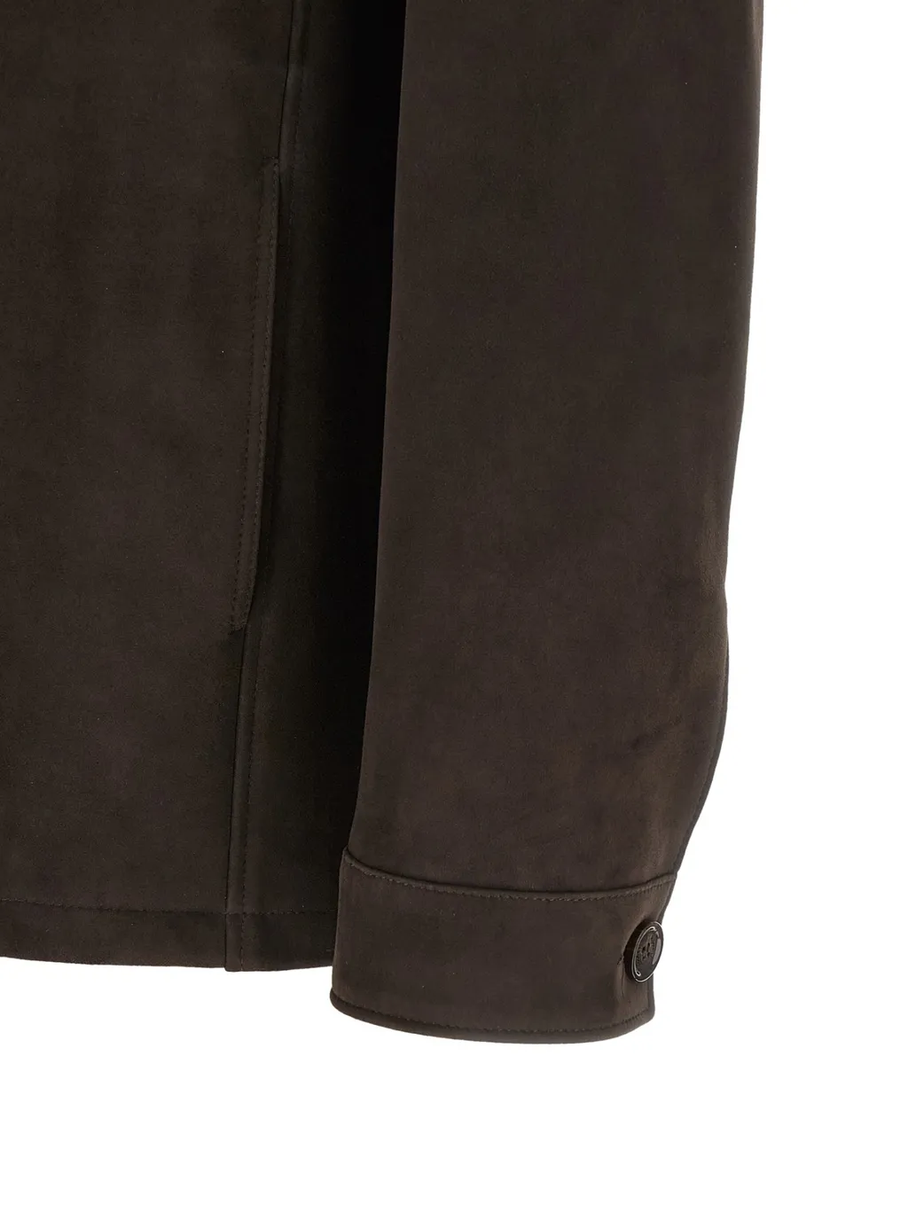 Moorer Klaus Leather Overshirt