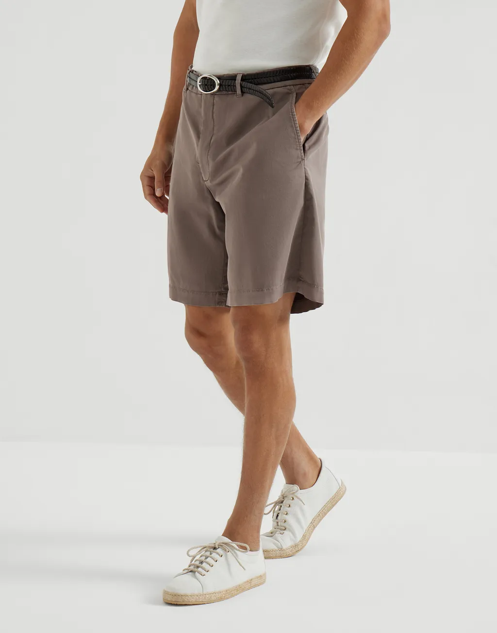 Brunello Cucinelli Mid-Rise Bermuda Shorts