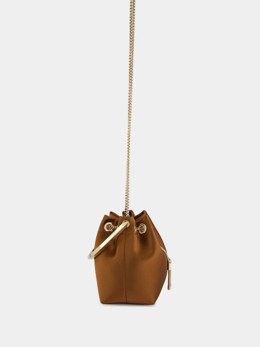 Bon Bon Metal-Handle Bucket Bag