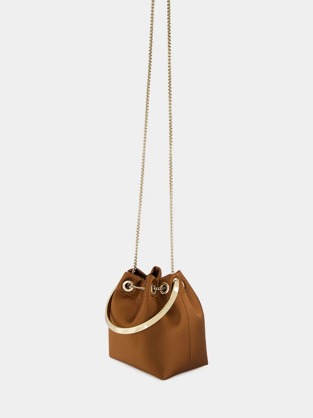Bon Bon Metal-Handle Bucket Bag