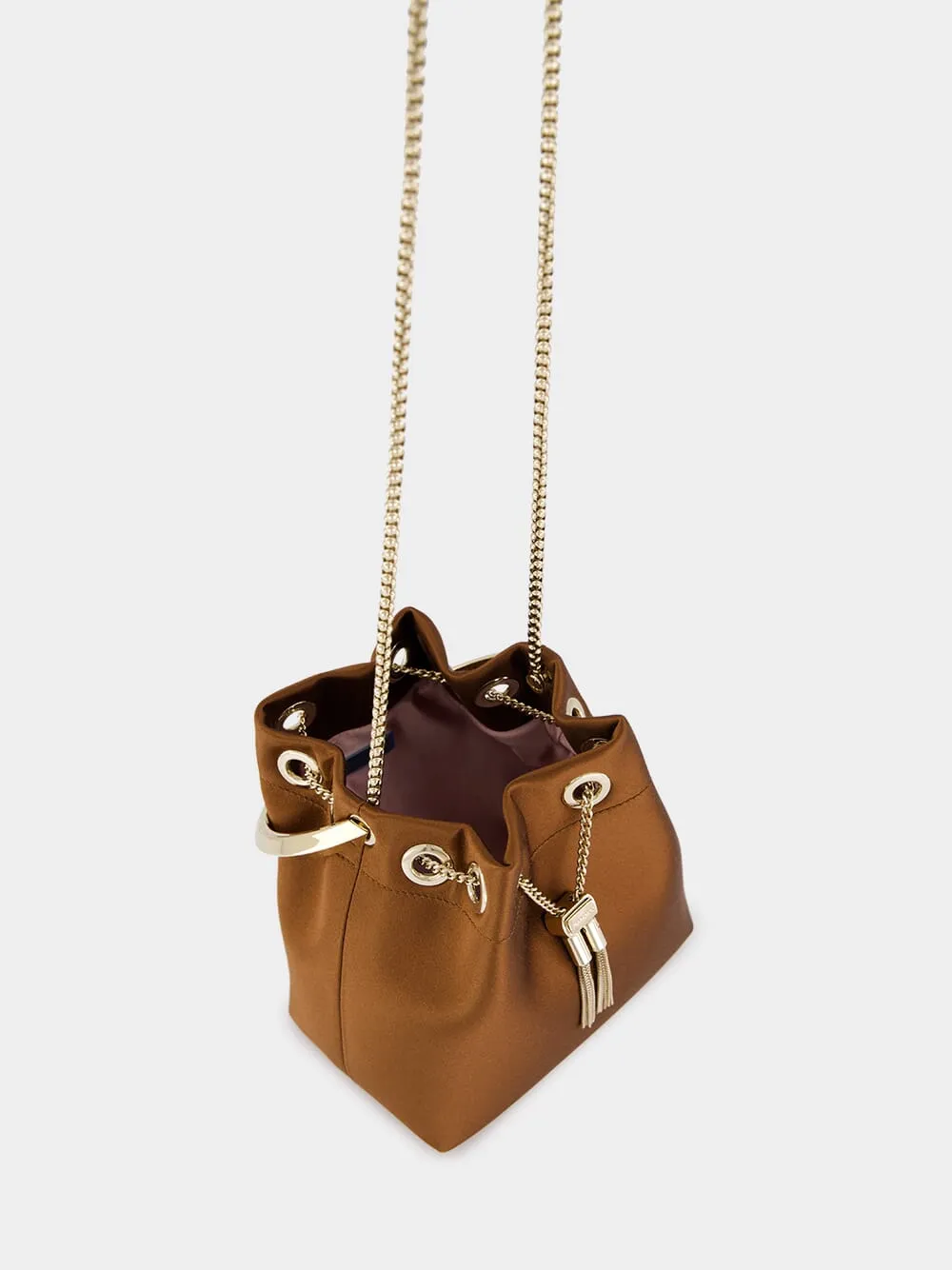 Bon Bon Metal-Handle Bucket Bag