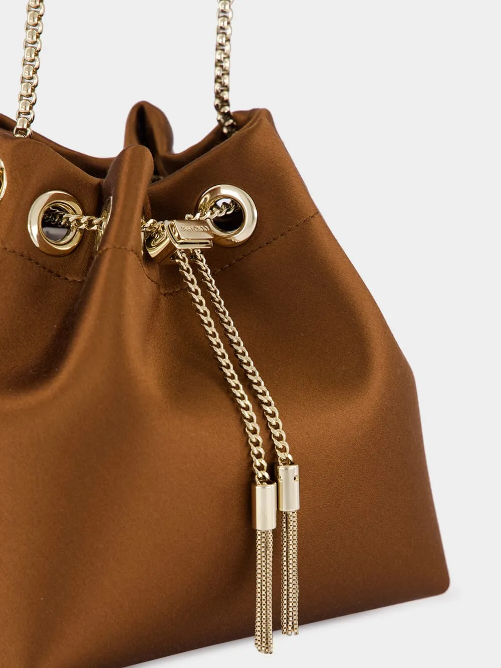 Bon Bon Metal-Handle Bucket Bag