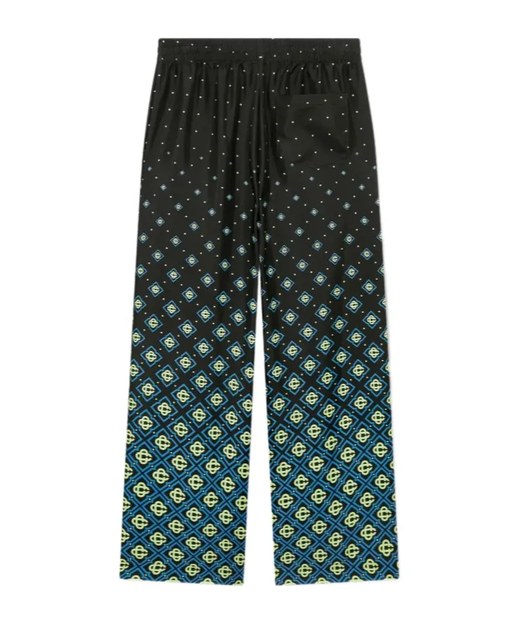 Degrade Monogram Silk Trousers