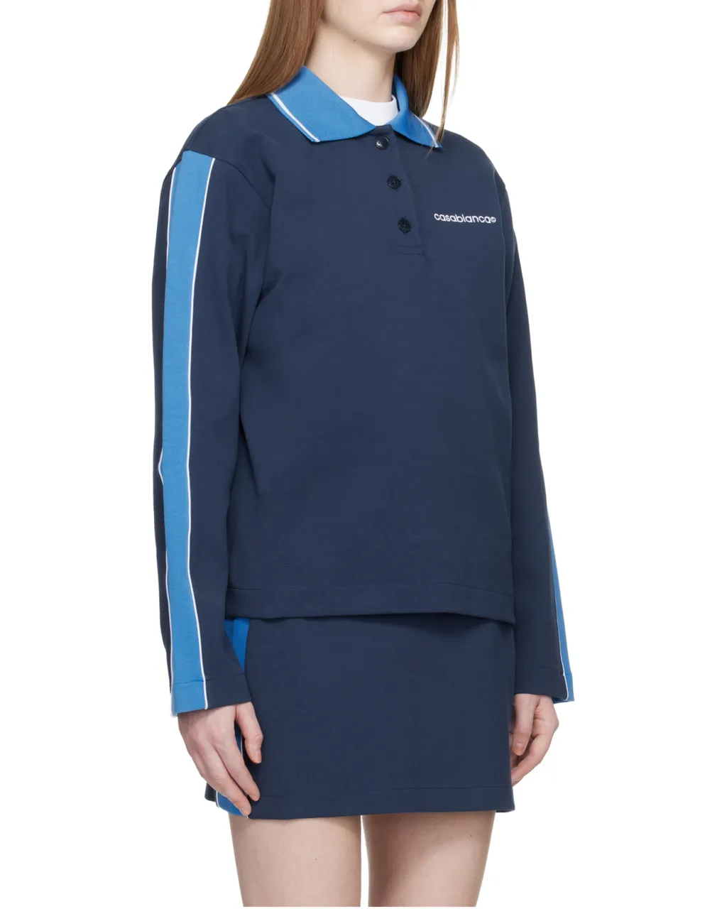 Casablanca Punto Polo Collared Sweatshirt