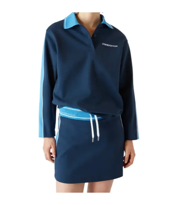 Casablanca Punto Polo Collared Sweatshirt