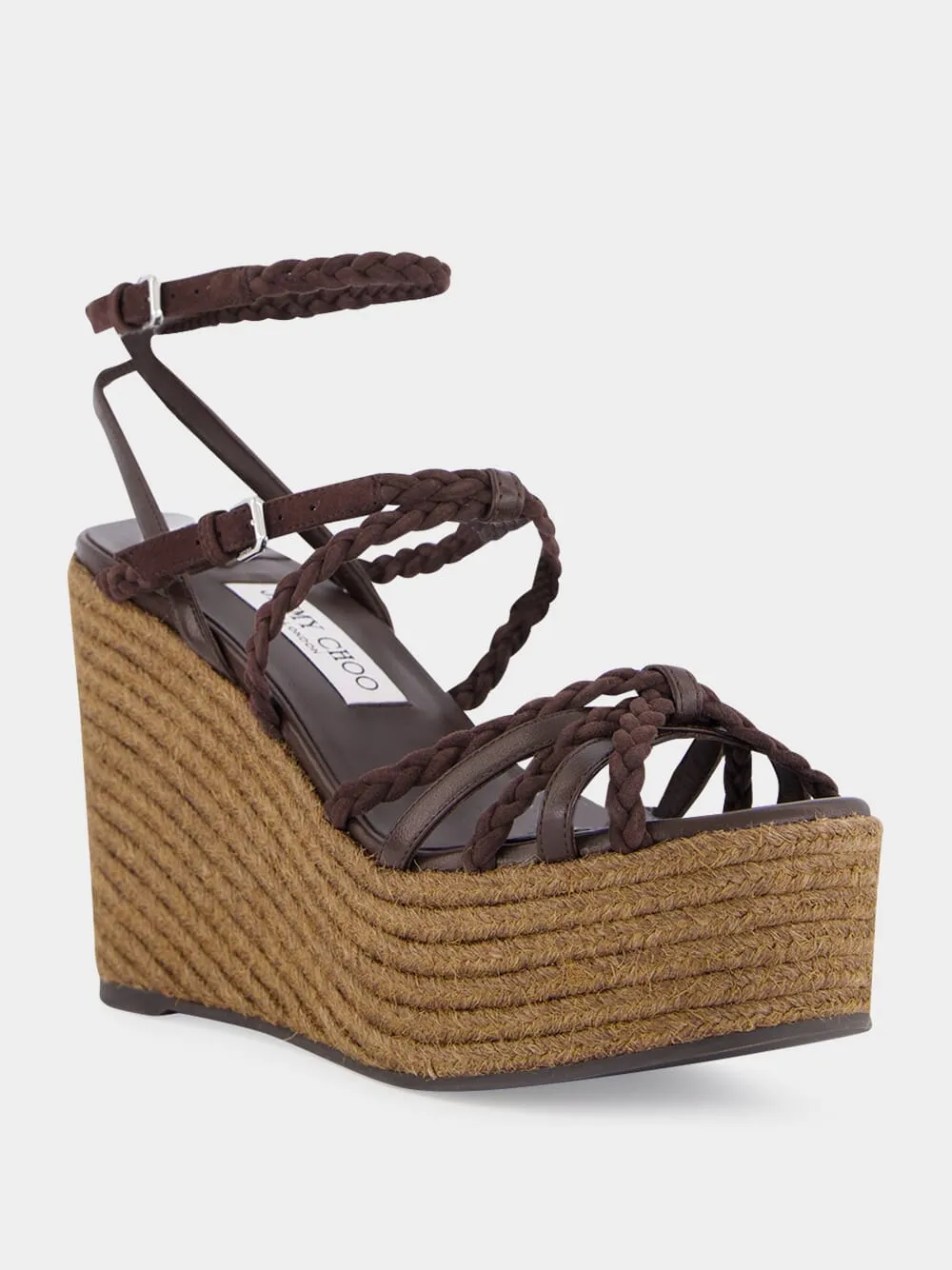 Nyra Leather Wedge Sandals