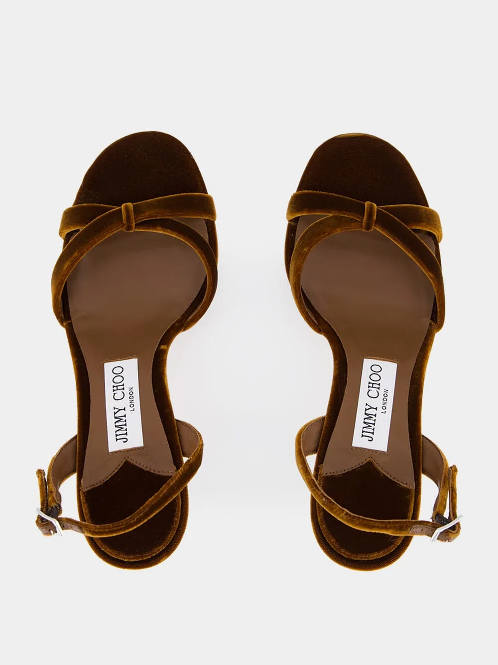 Jimmy Choo Elsy 70 Velvet Sandals