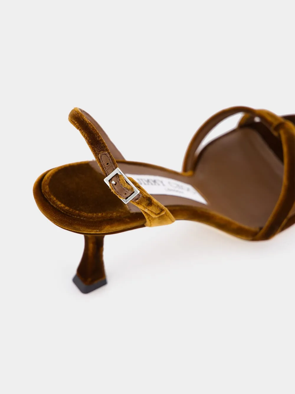 Jimmy Choo Elsy 70 Velvet Sandals