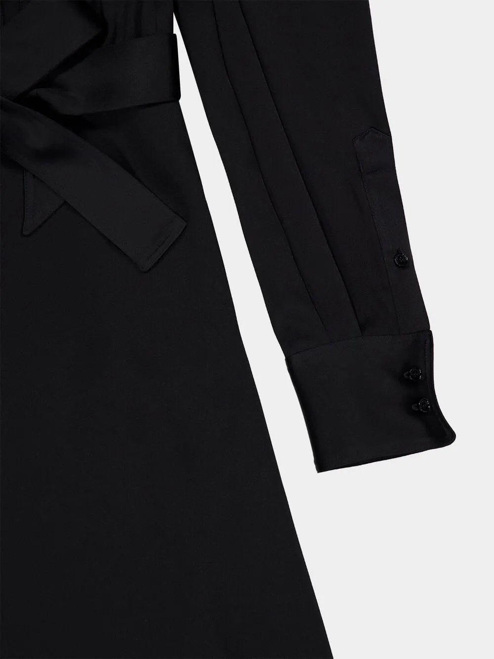 Stella Mccartney Asymmetric Tie Neck Midi Dress