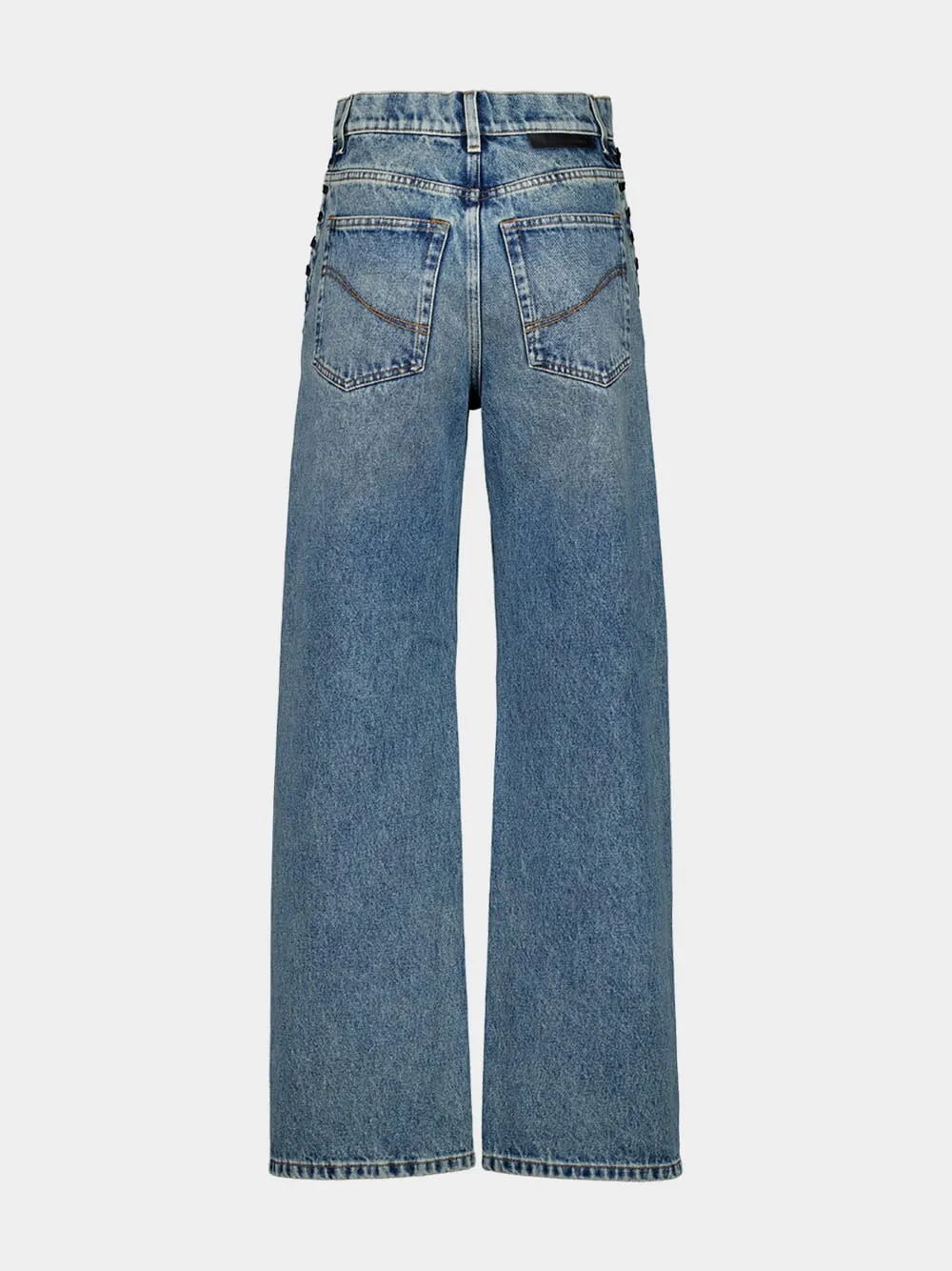 Stella Mccartney High-Waist Straight-Leg Jeans