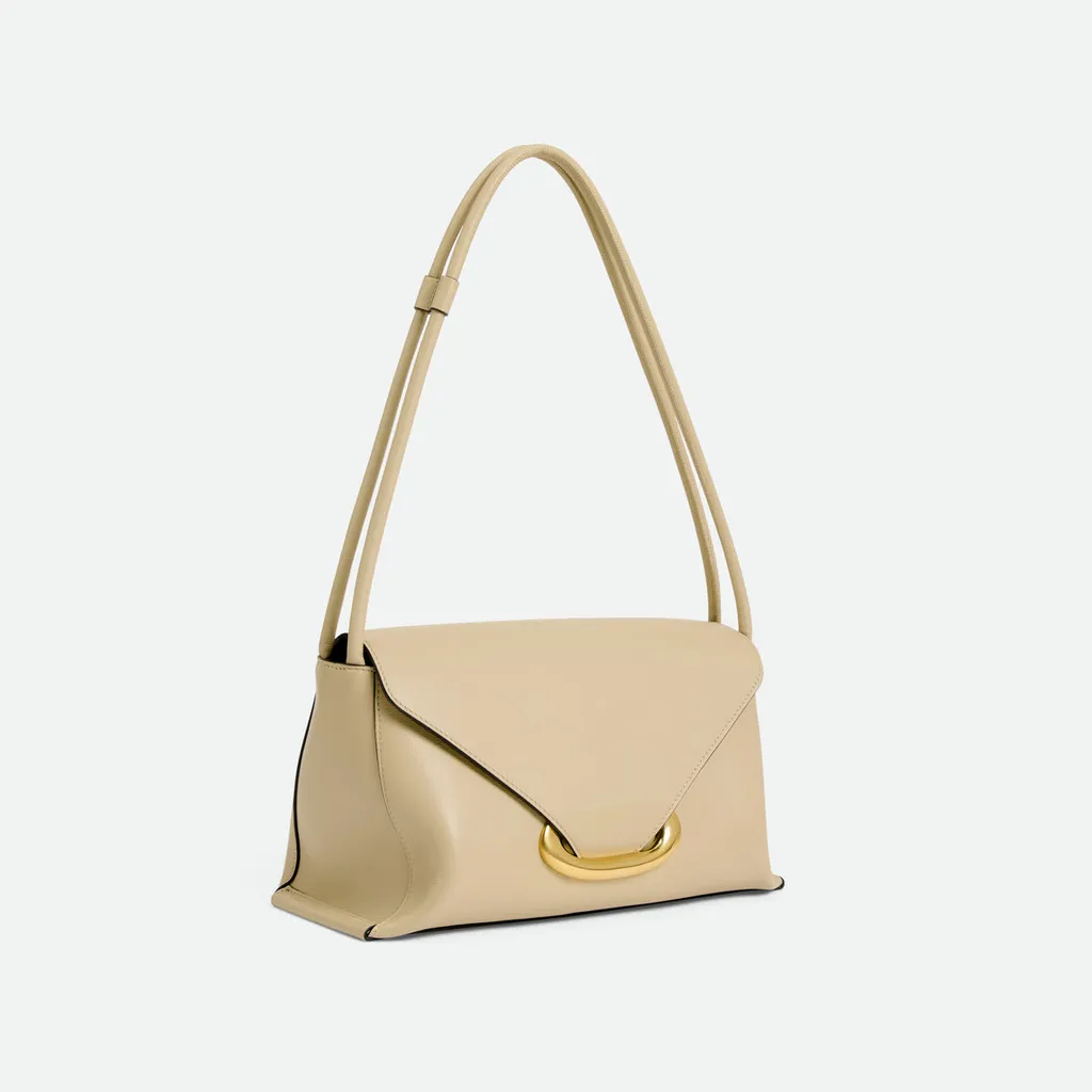 Veneto Gold-Tone Oval Leather Tote Bag