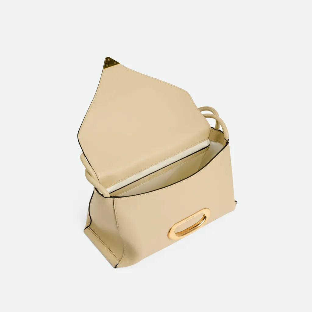 Veneto Gold-Tone Oval Leather Tote Bag