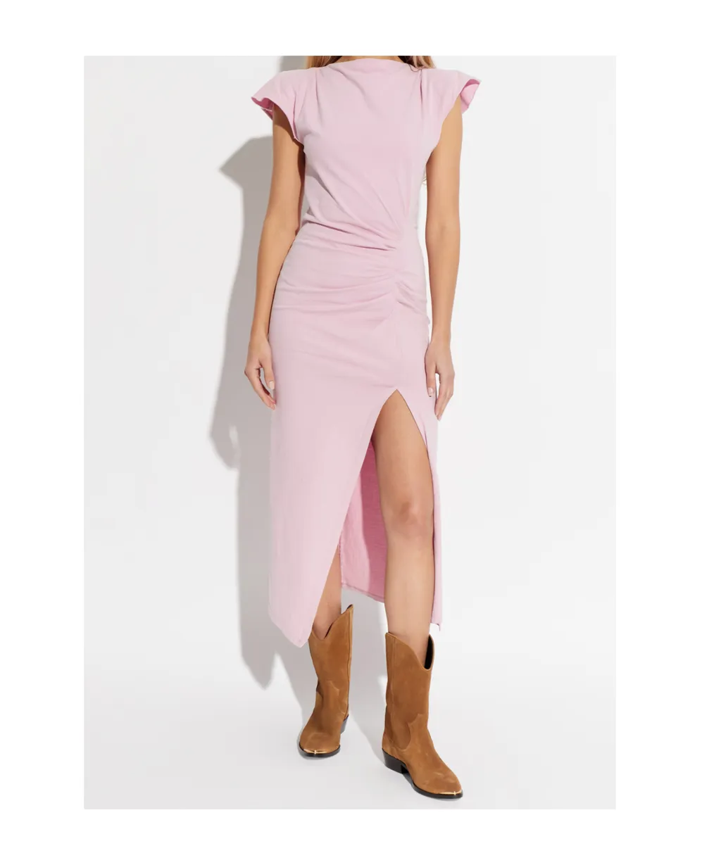Isabel Marant Nadela Ruched Detailed Midi Dress