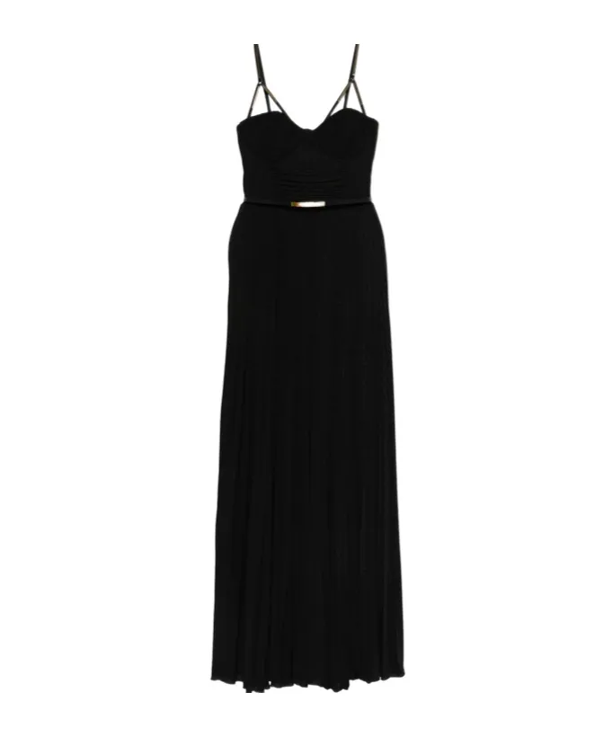 Bustier Belted Maxi Dress