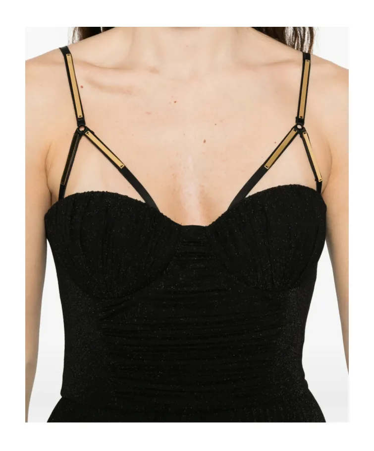 Bustier Belted Maxi Dress