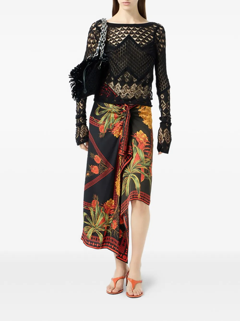Printed Half-Length Skirt
