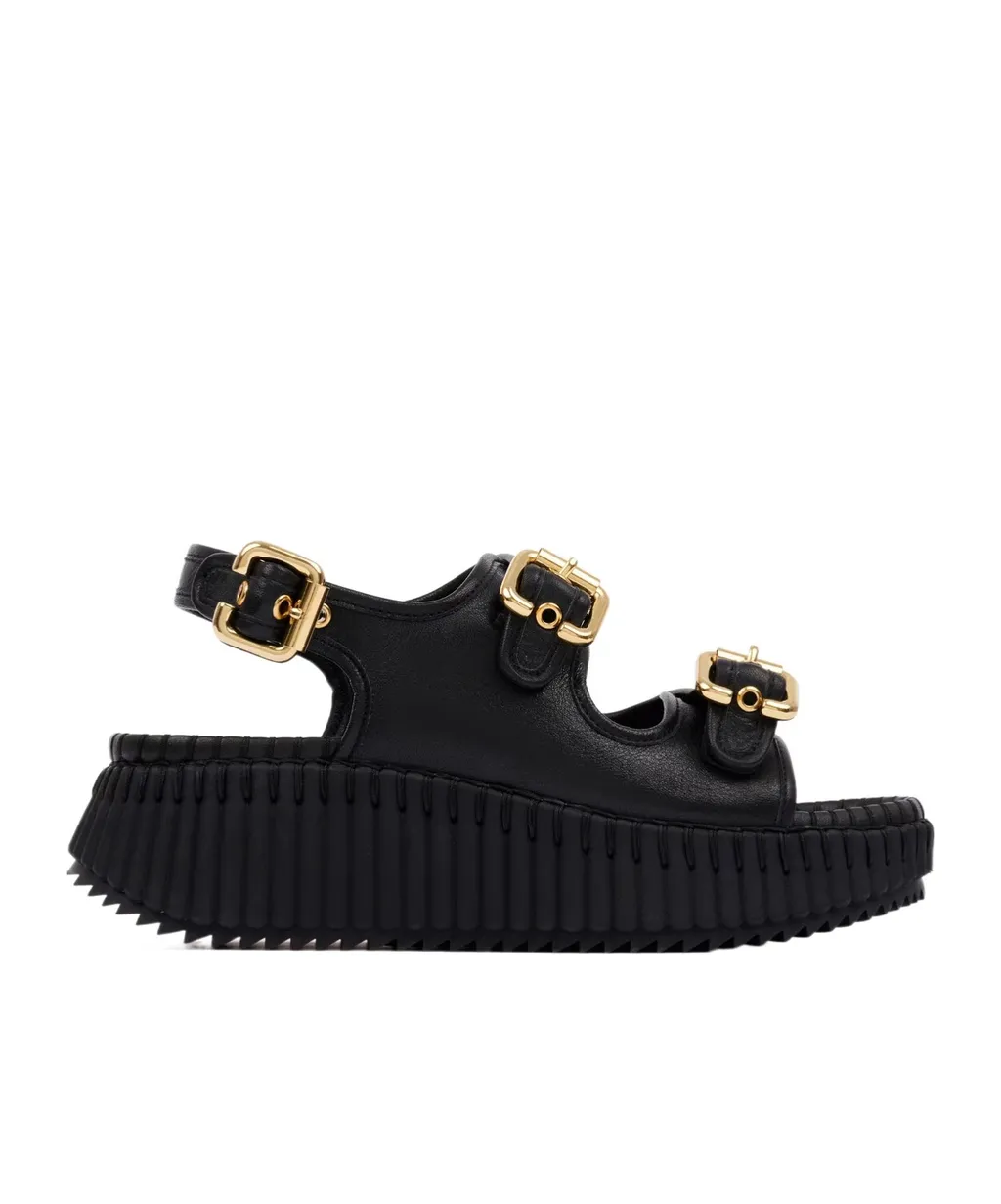 Chloé Nama Wedge Sandals
