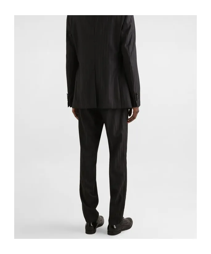 Dolce & Gabbana Satin Striped Trousers