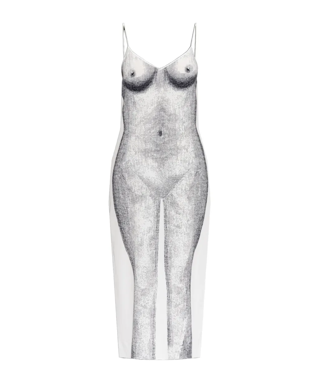 Moschino Printed Crepe Dress