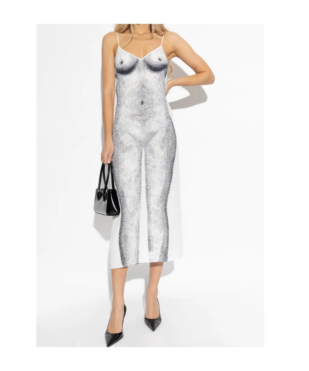 Moschino Printed Crepe Dress