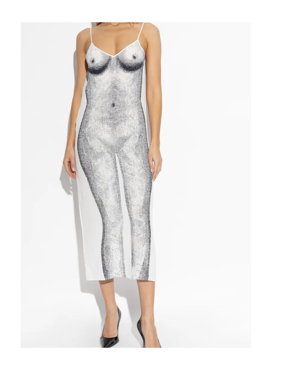 Moschino Printed Crepe Dress
