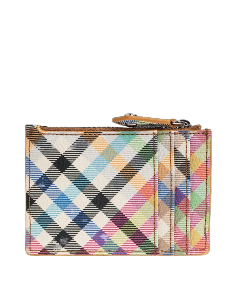 Vivienne Westwood Orb Plaque Checked Card Holder