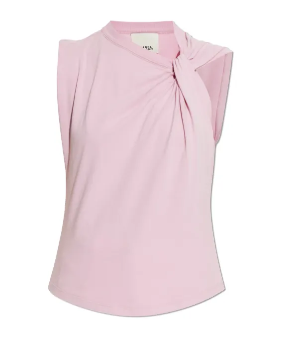 Knot Sleeveless Blouse