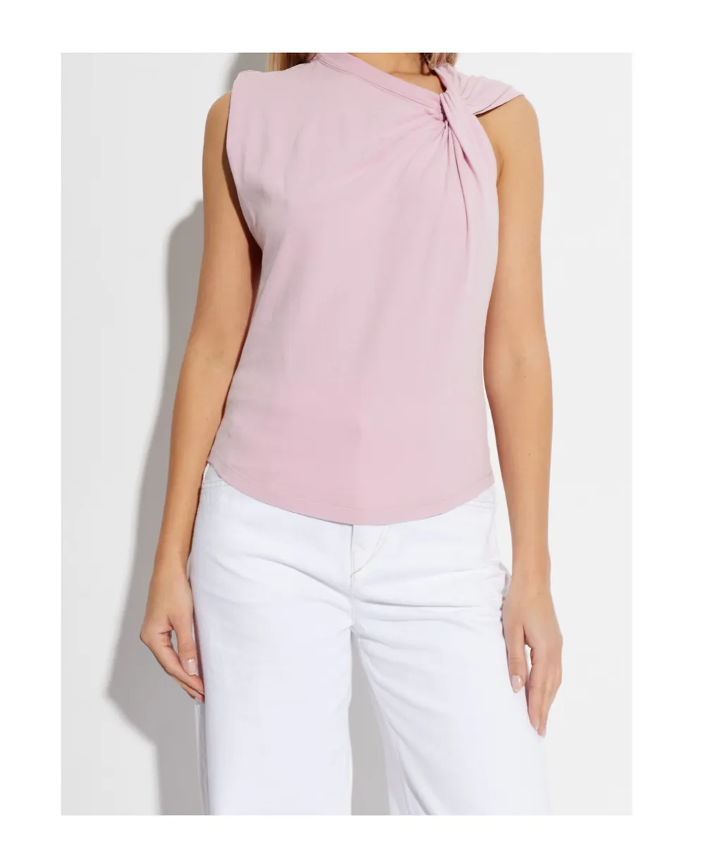 Knot Sleeveless Blouse