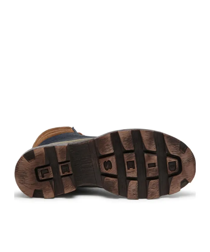D-Hammer Padded-Collar Lace-Up Boots