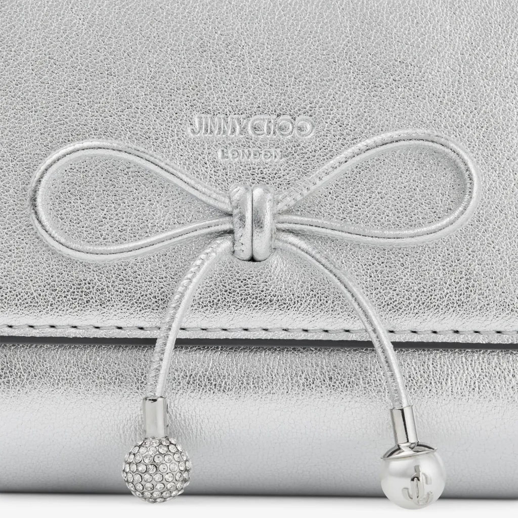 Jimmy Choo Marinda Metallic Compact Wallet