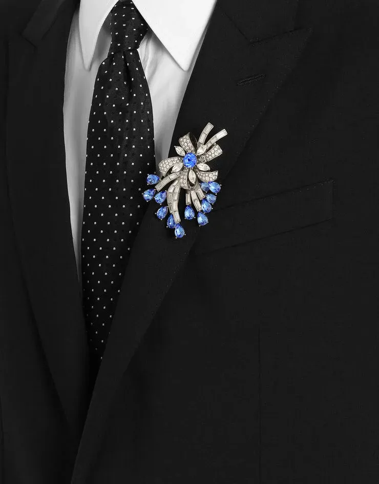 Dolce & Gabbana Floral Embellished Brooch