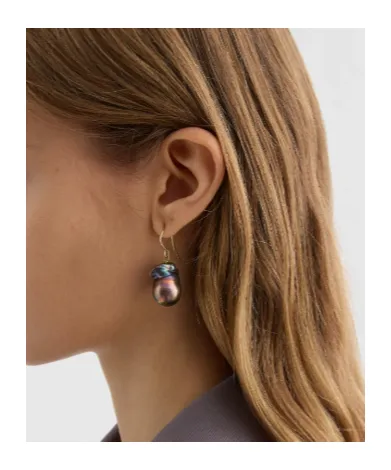 Jil Sander Grainy Drop Earrings