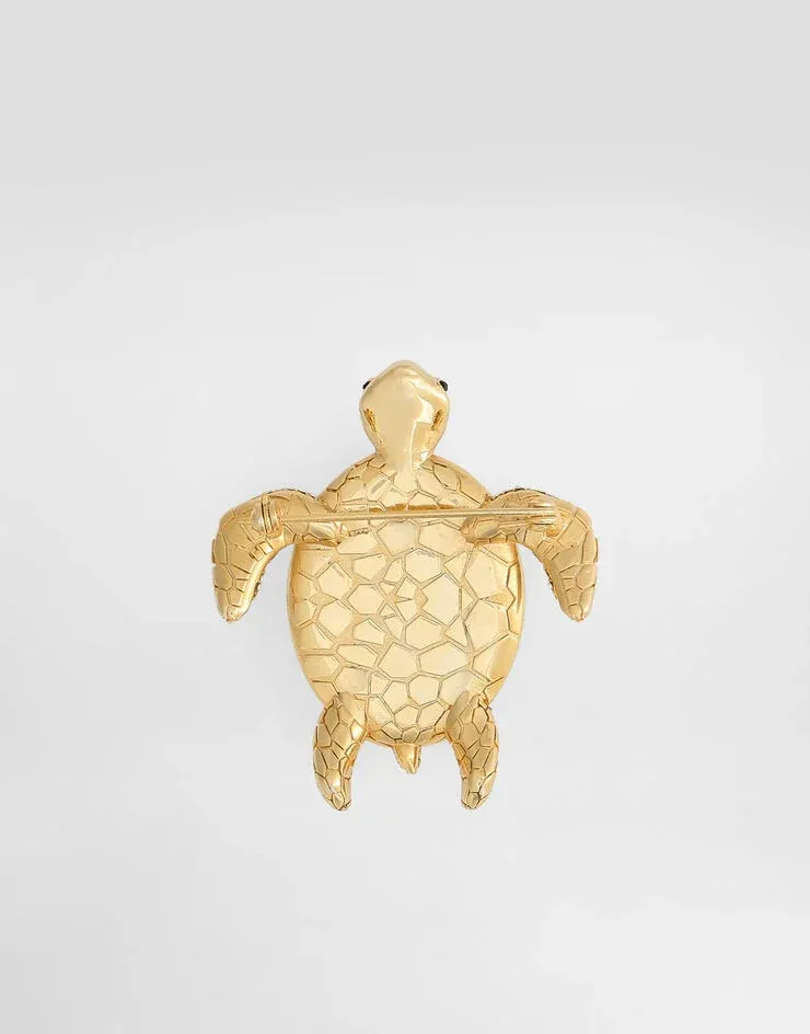 Dolce & Gabbana Turtle-Shaped Embellished Brooch