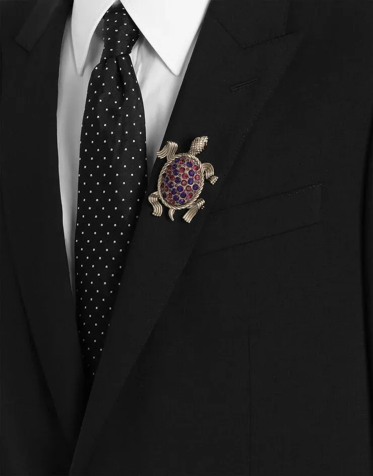 Dolce & Gabbana Turtle-Shaped Embellished Brooch