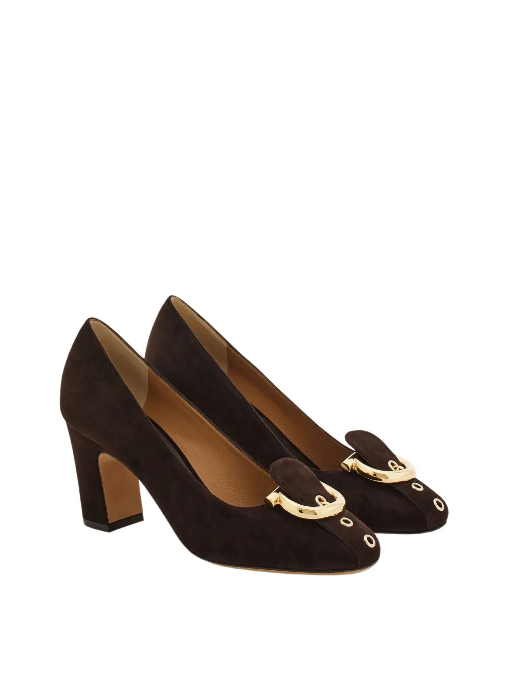 Gancini Block Heel Pump