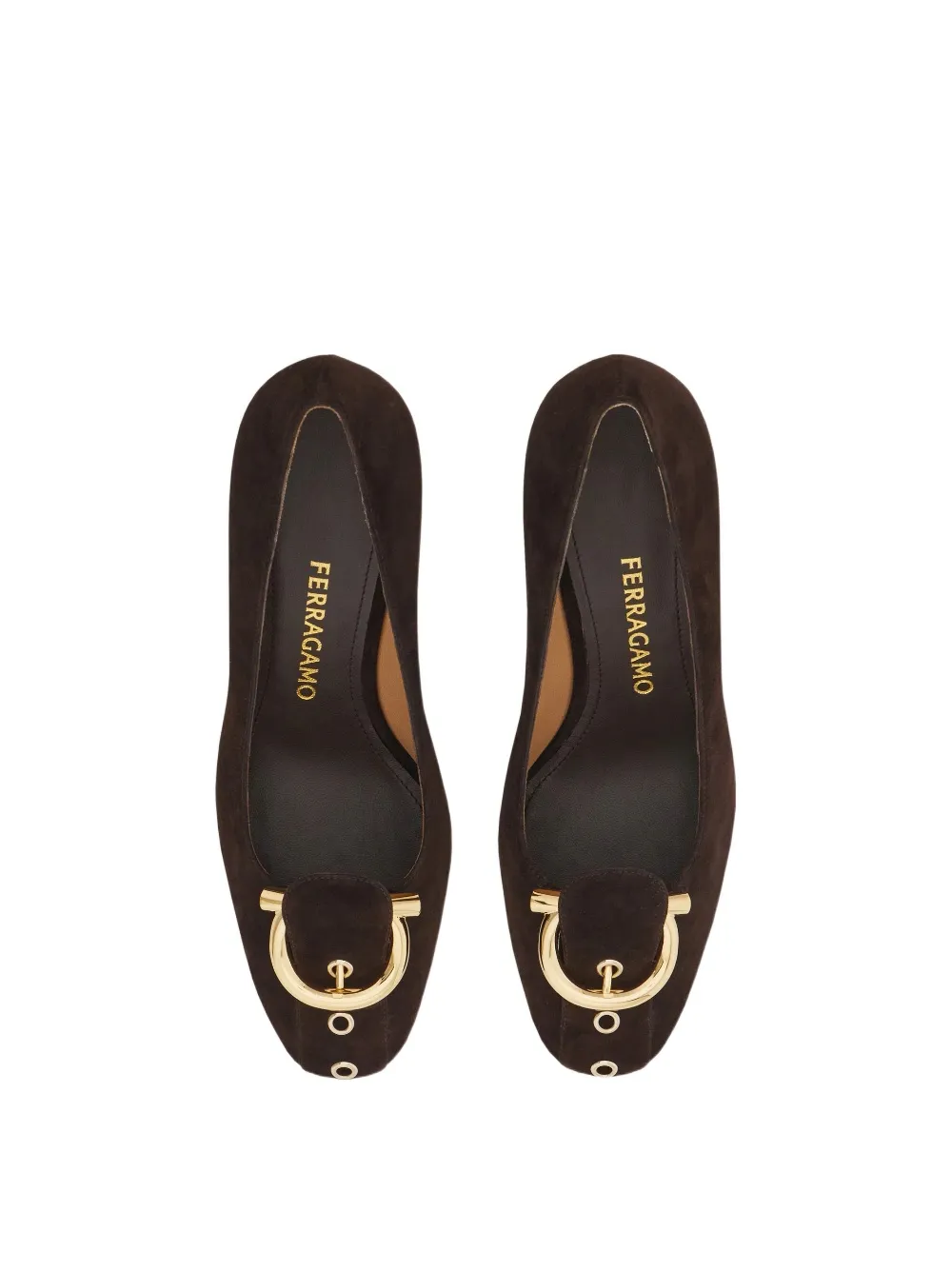 Gancini Block Heel Pump