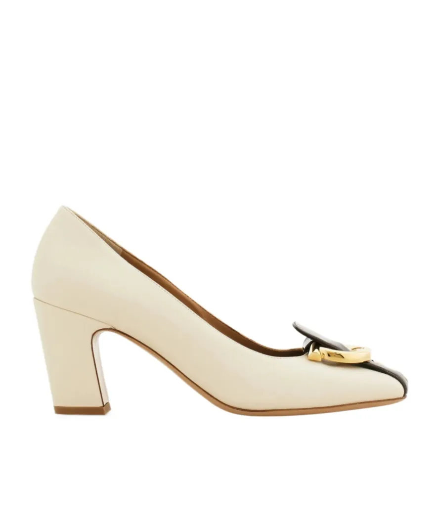 Gancini Block Heel Pump