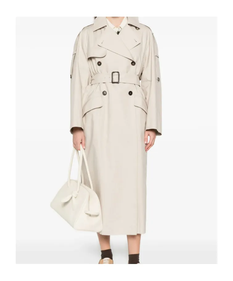 Long-Sleeved Trench Coat