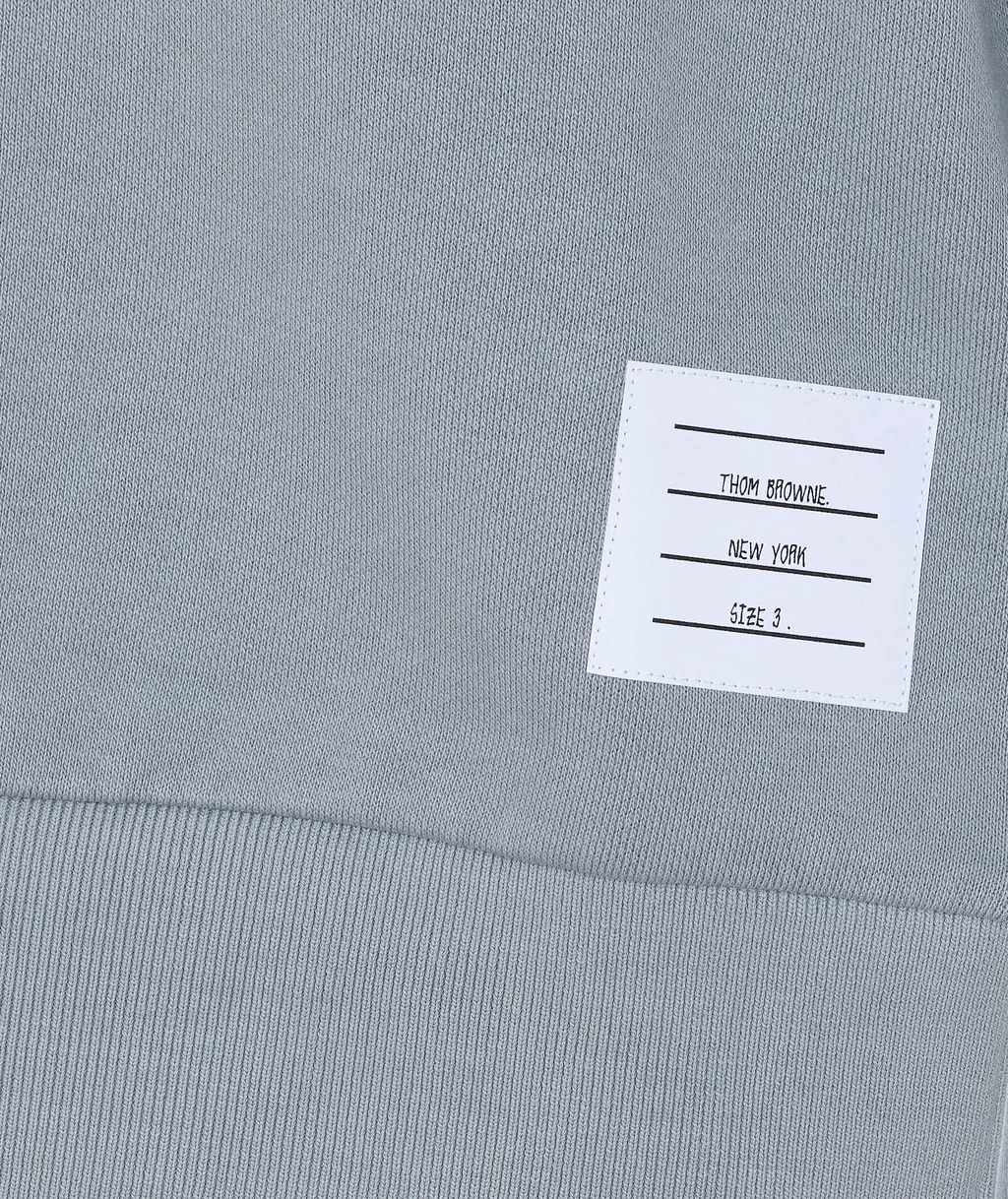 Thom Browne	Logo Patch Drawstring Hoodie