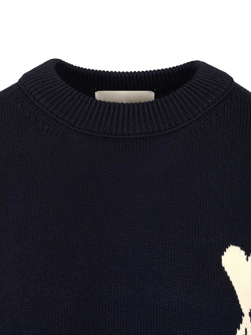 Ami Paris Ami De Coeur Crewneck Knitted Jumper