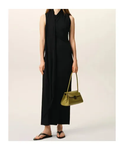 Ami Jersey Maxi Lavalliere Dress