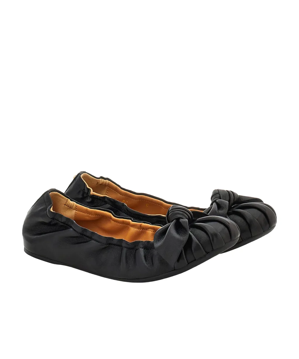 Bow Embellished Ballet Flat